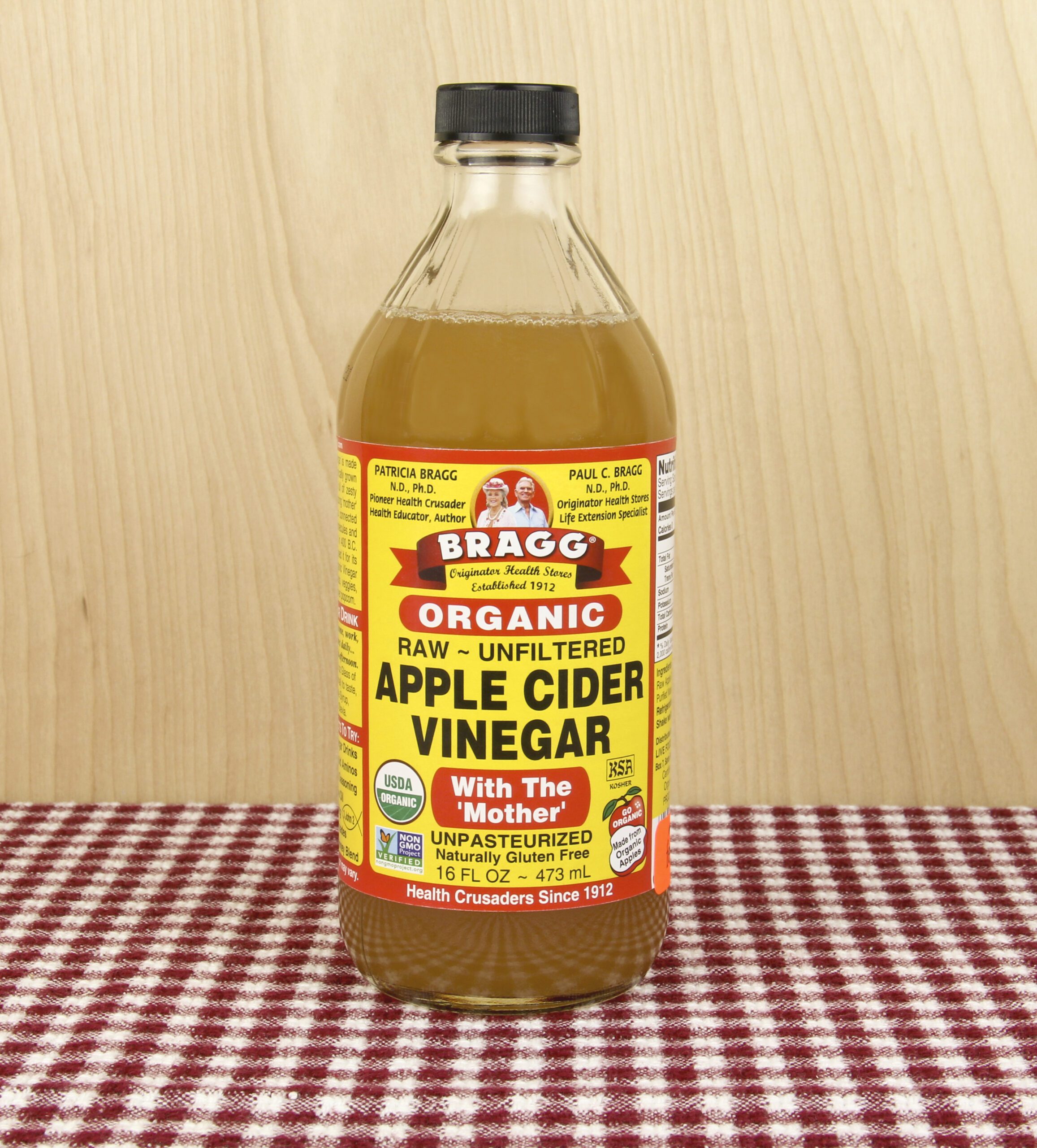 Bottle of Bragg Apple Cider Vinegar